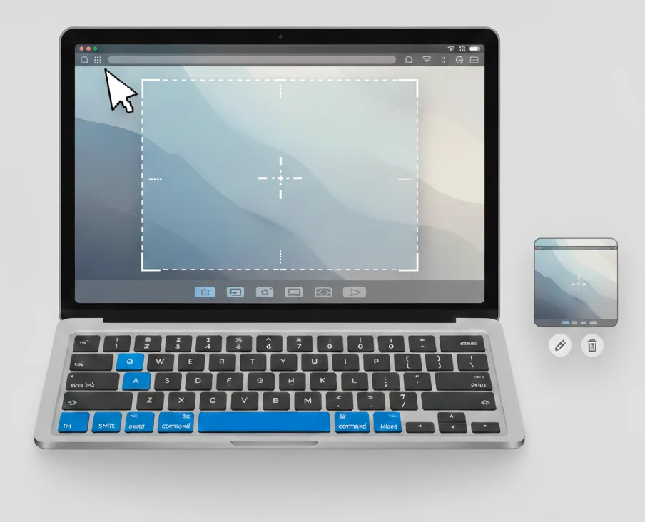 How to take a screenshot selection on Mac step by step