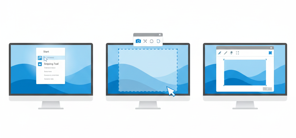 How to take a screenshot using the Snipping Tool in Windows