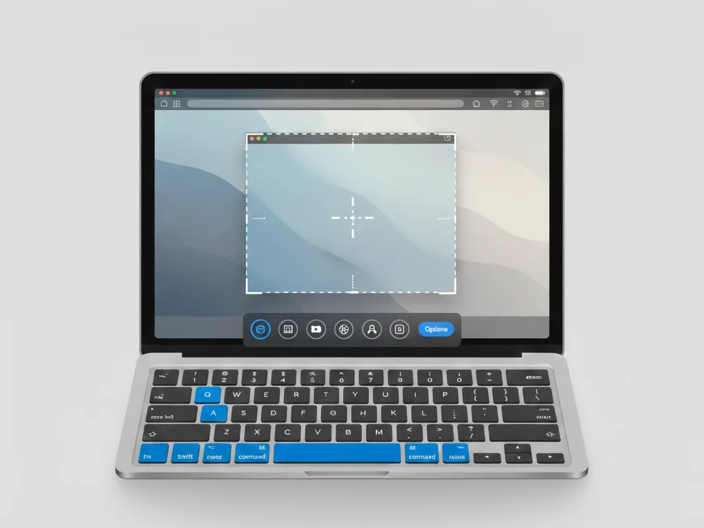 Mac screenshot toolbar opened using Shift Command 5