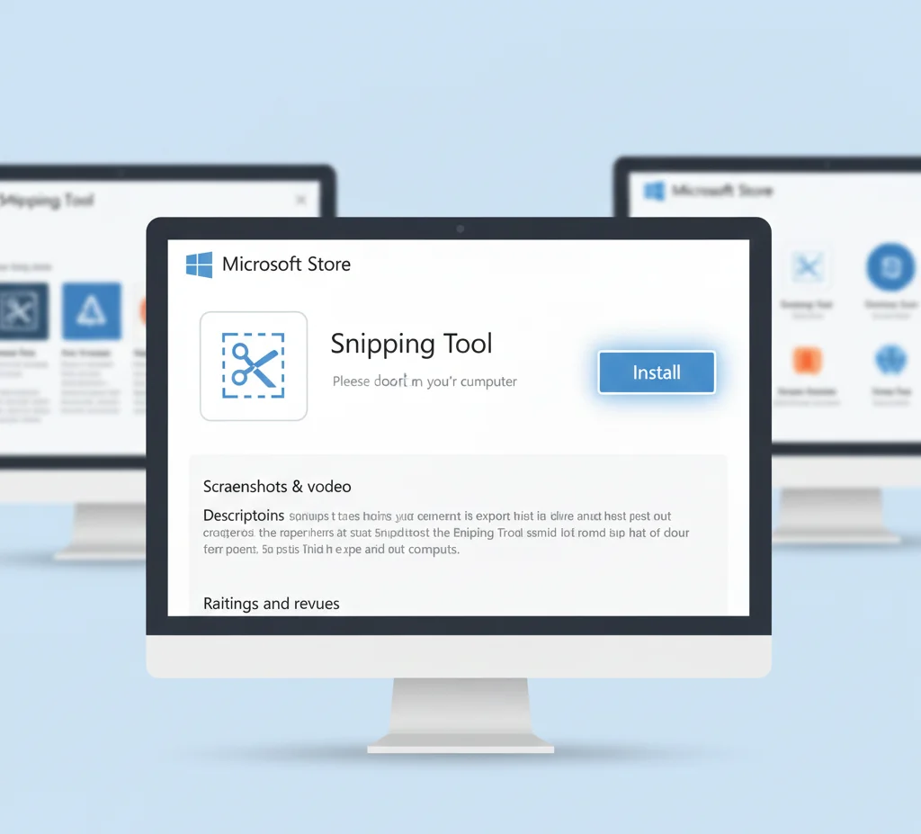 Reinstall Snipping Tool from Microsoft Store