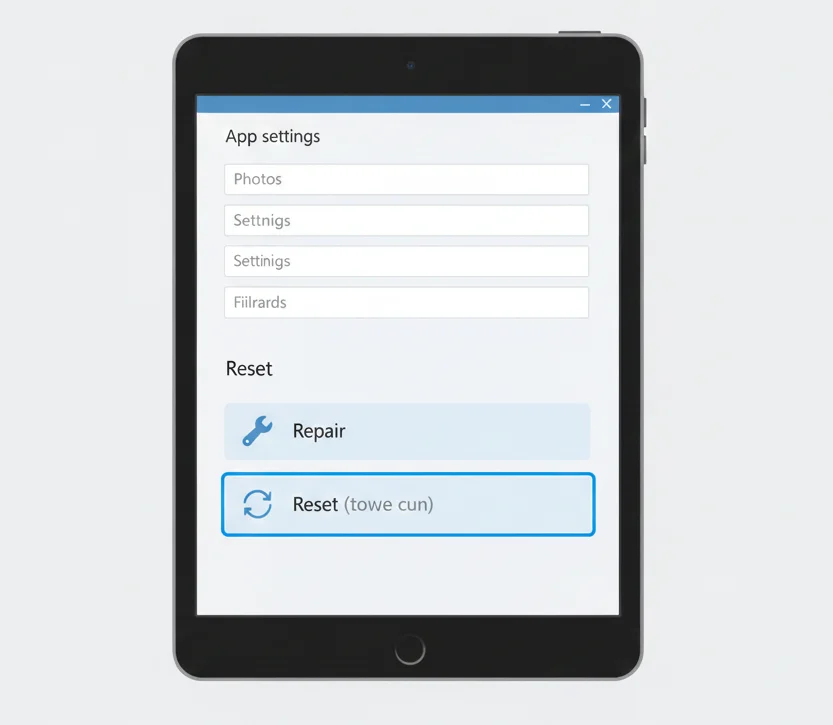Repair or reset Snipping Tool app on Windows