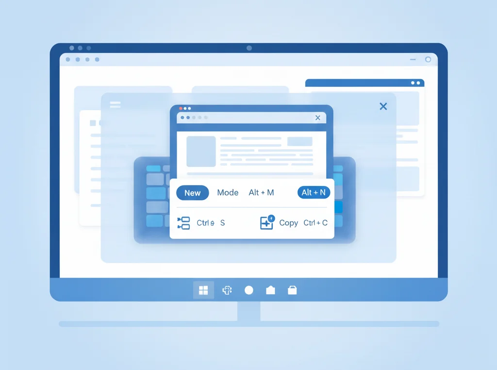 Snipping Tool keyboard shortcuts inside the app