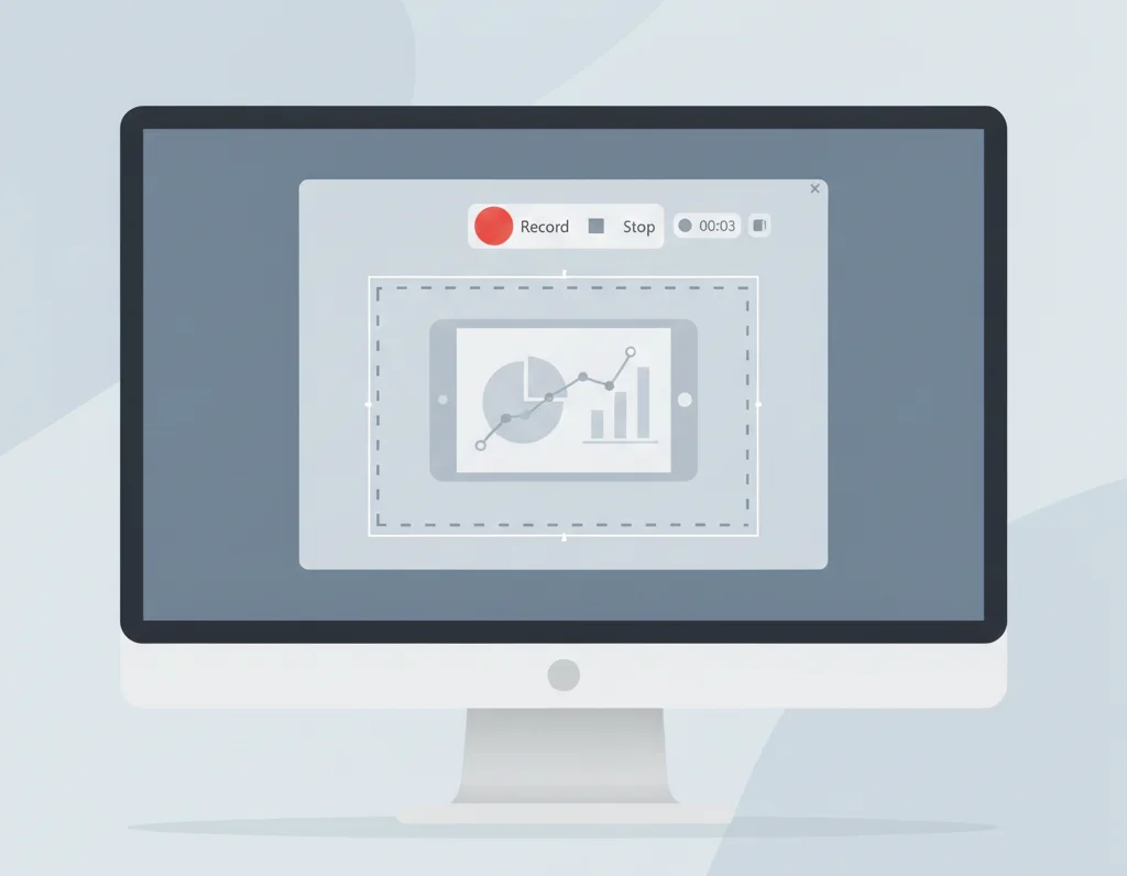Illustration showing screen recording feature in Snipping Tool on Windows 11