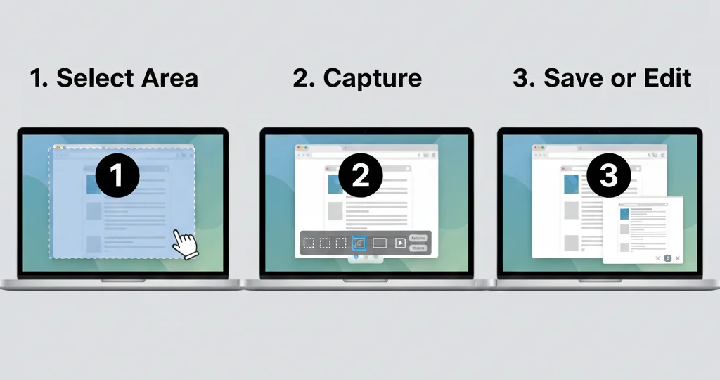 Step by step guide to using Snipping Tool on Mac