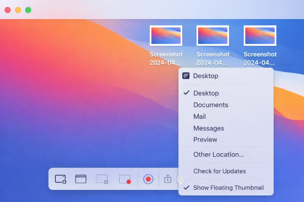 Where Mac screenshots are saved by default