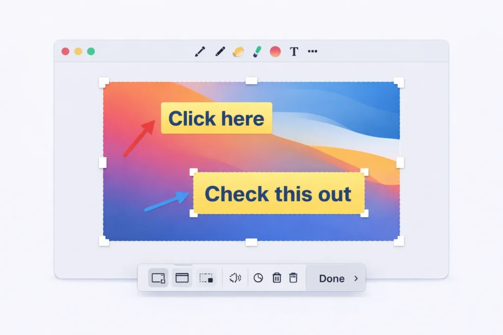 Edit and annotate screenshots on Mac using Markup tools
