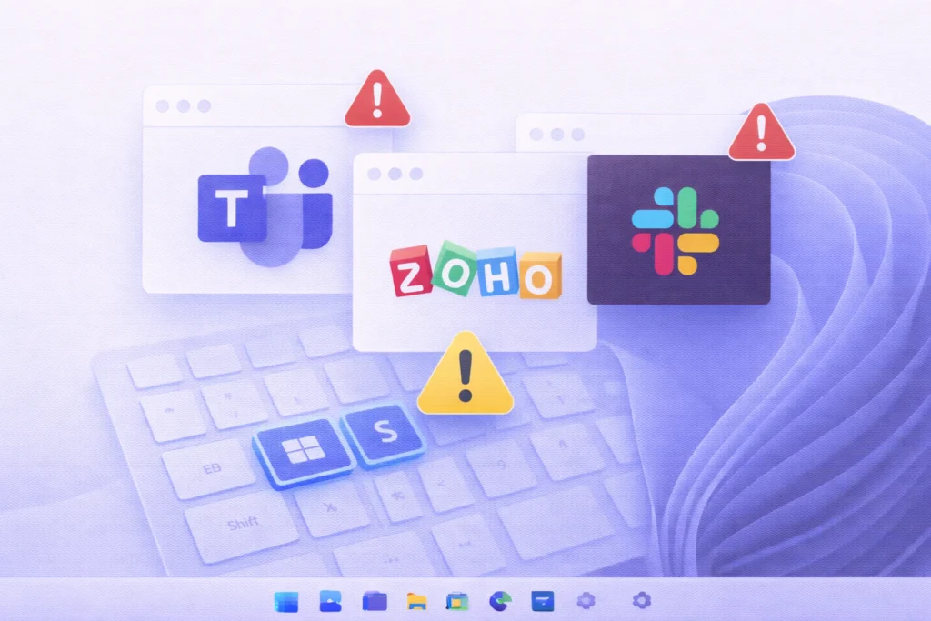 Snipping Tool hotkey conflict with other apps