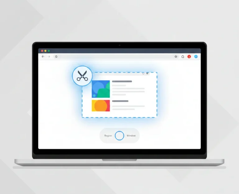 Snipping Tool on Chromebook screen capture illustration