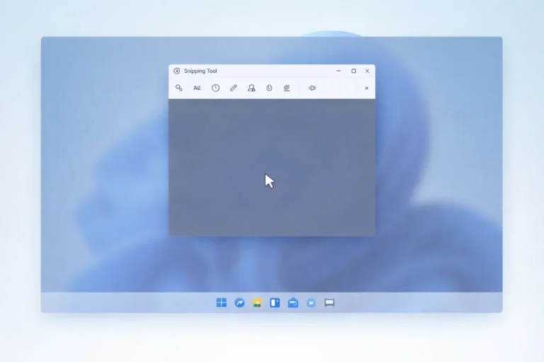Snipping Tool freeze issue fix showing grey screen overlay in Windows 11