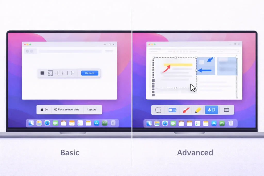 Mac built-in screenshot tool vs third party snipping tools comparison