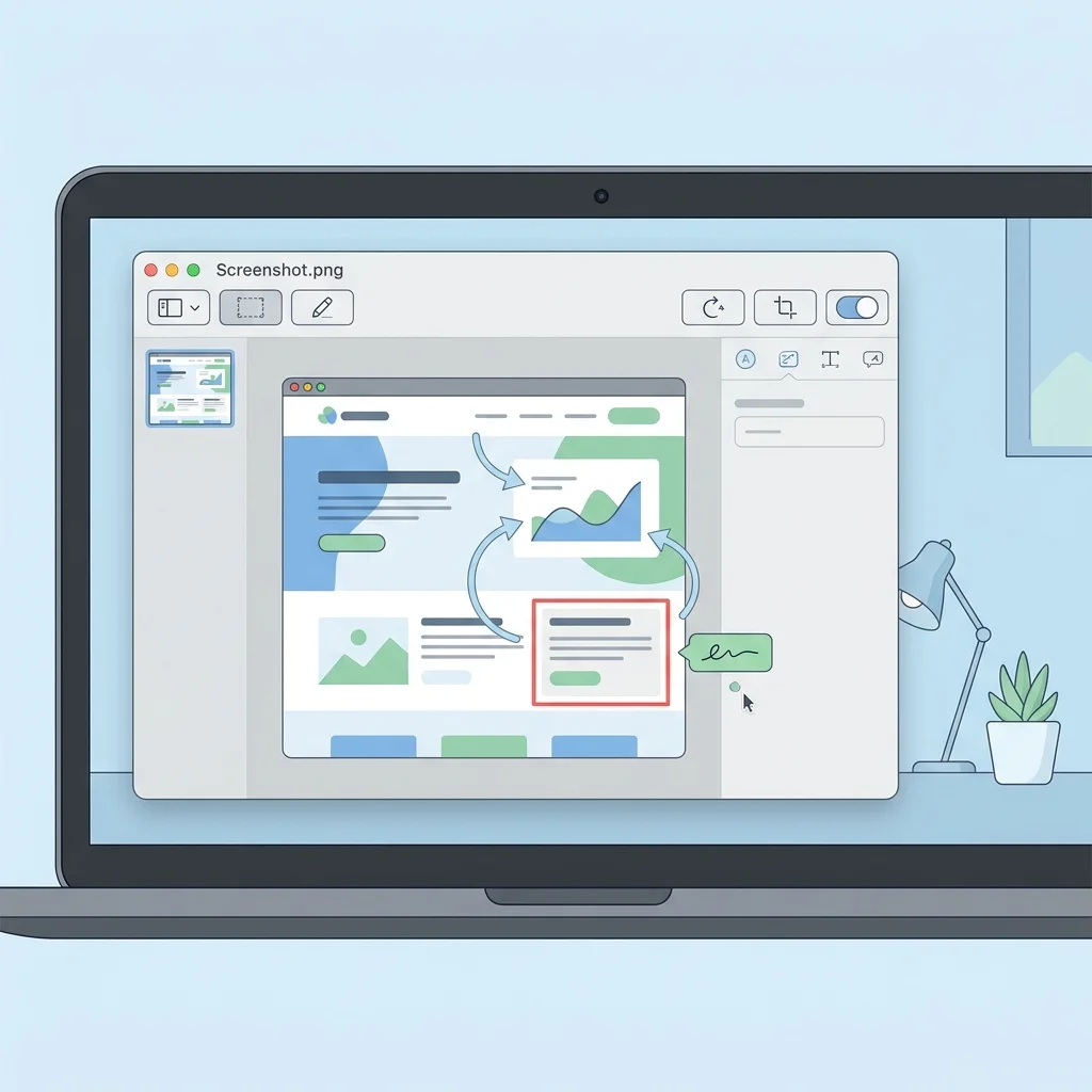 Preview app screenshot guide on Mac showing editing interface