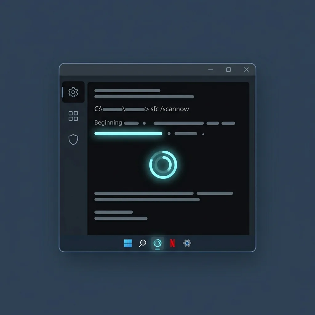 Run SFC scan command in Windows to fix system errors