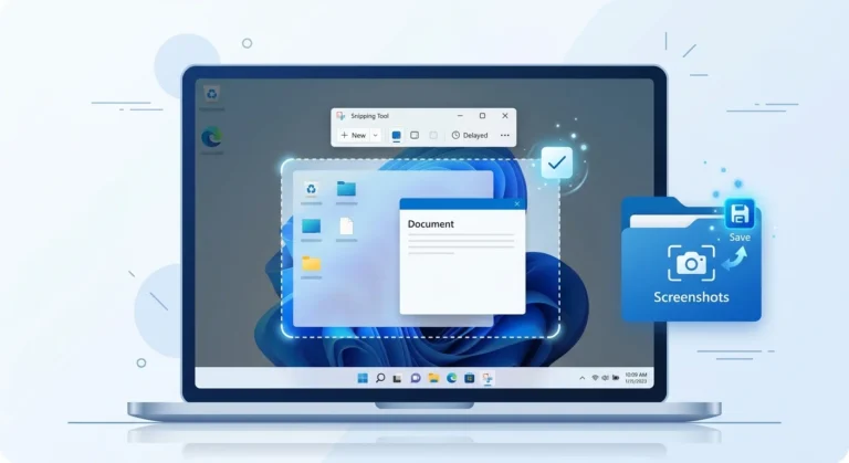 Snipping Tool auto save feature in Windows 11 saving screenshot automatically