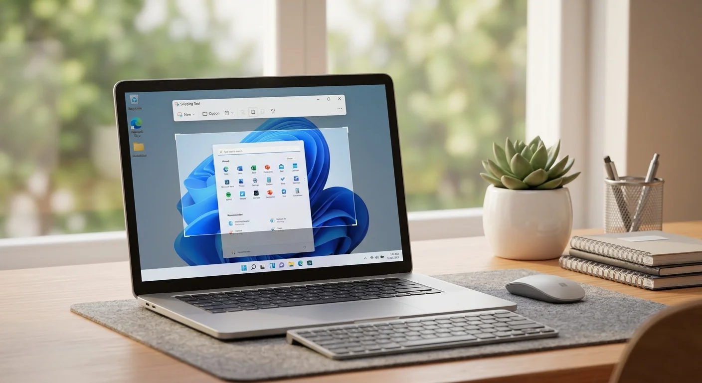 Snipping Tool tips for office productivity workspace