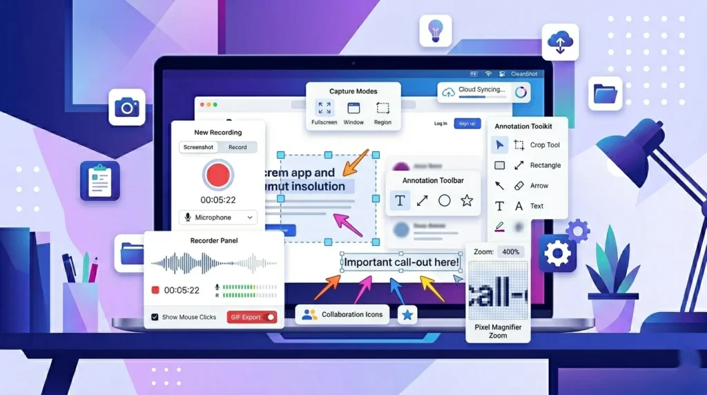 Monosnap screenshot capture tool on Mac