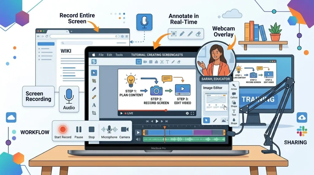 Recording screen with Snagit for Mac