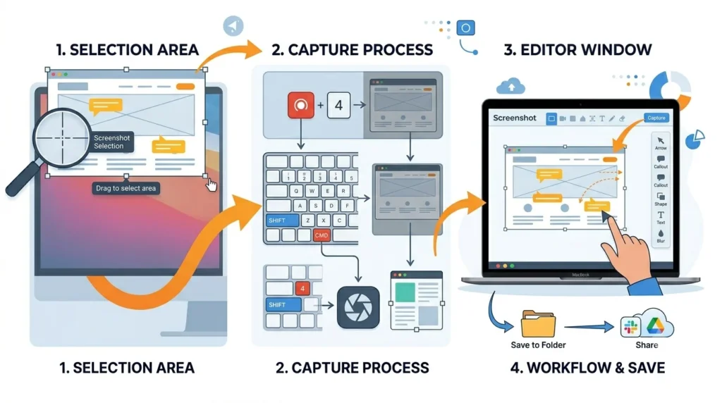 Taking screenshots using Snagit on Mac