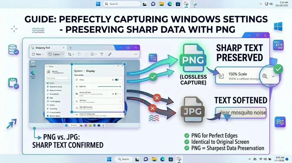 Why Snipping Tool saves screenshots as PNG