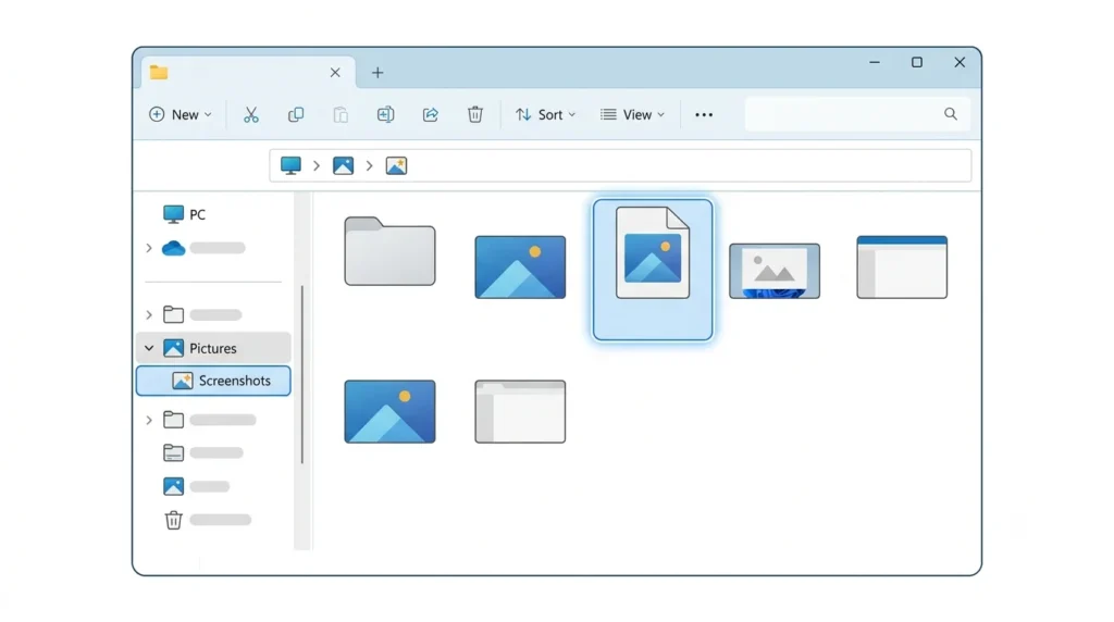 Default Snipping Tool save location in Windows 11