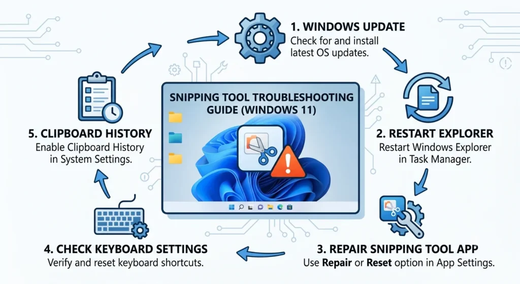 How to fix Windows Shift S not working