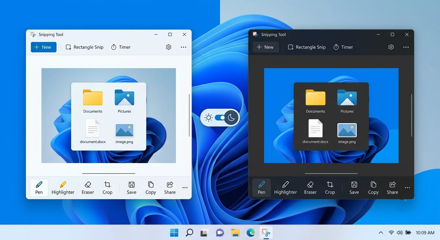 How to change the Snipping Tool theme in Windows 11