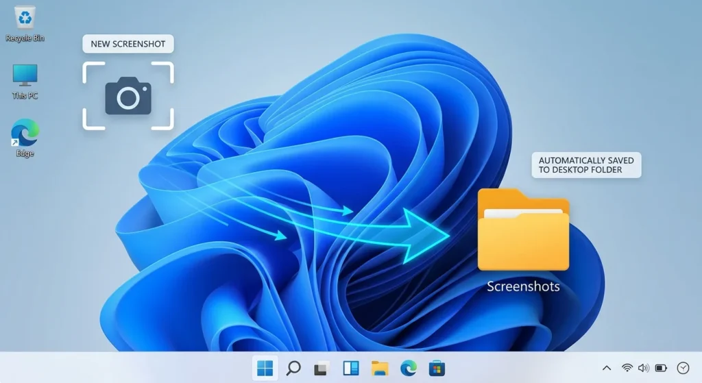 Save Snipping Tool screenshots to Desktop