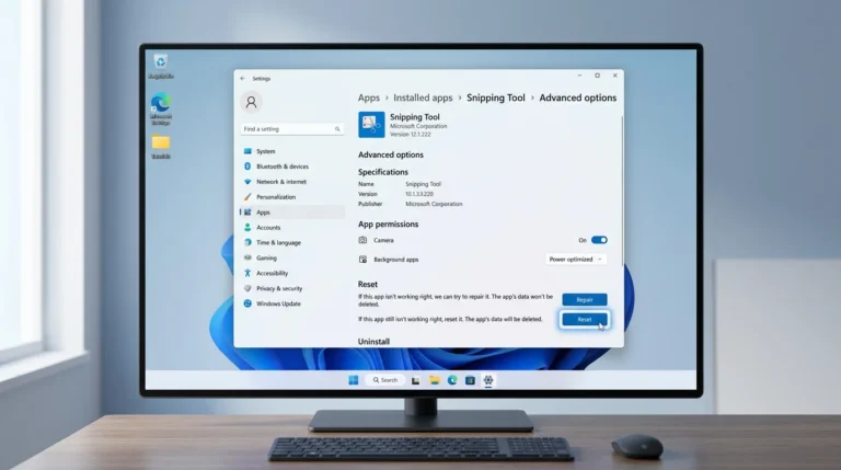 How to reset the Snipping Tool on Windows 11 and Windows 10