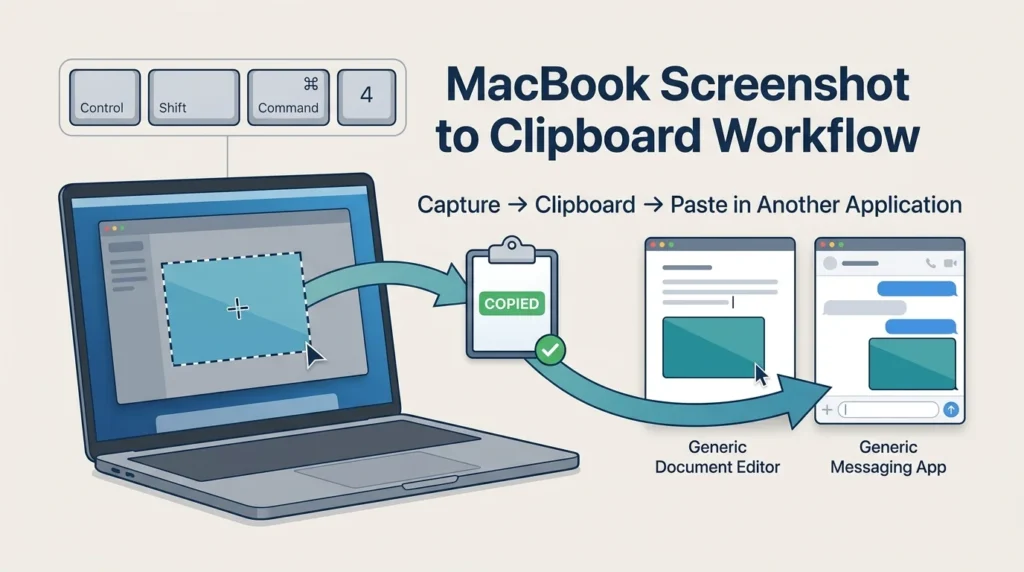 Copy MacBook screenshot to clipboard