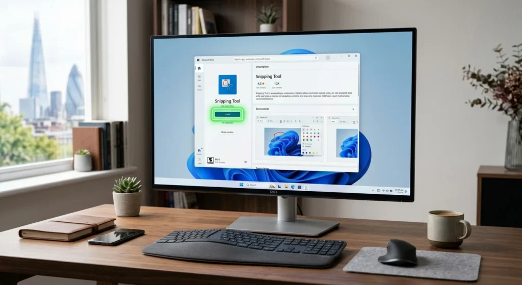 Reinstall Snipping Tool from Microsoft Store