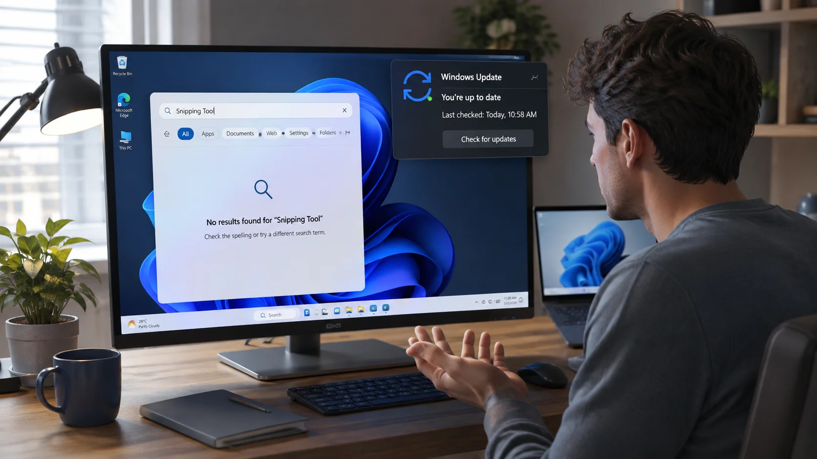 Snipping Tool missing after a Windows update on Windows 11