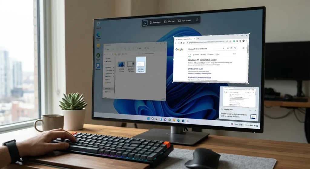 Checking whether the Snipping Tool works after resetting
