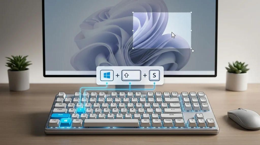 Windows Shift S shortcut for Snipping Tool in Windows 11
